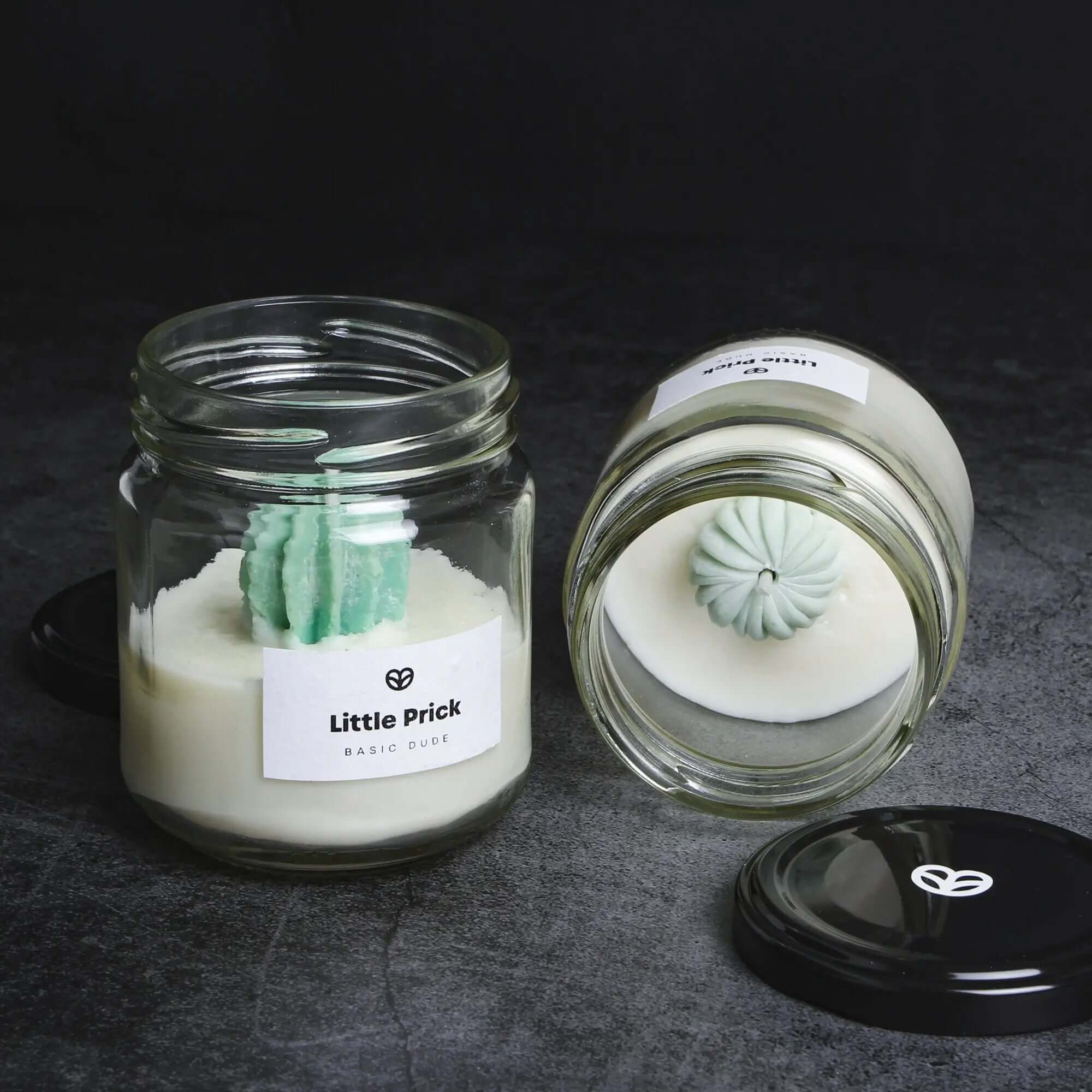 Mini Cactus Candle "Little Prick", Unscented - Handmade - Soy Wax - SMUKHI