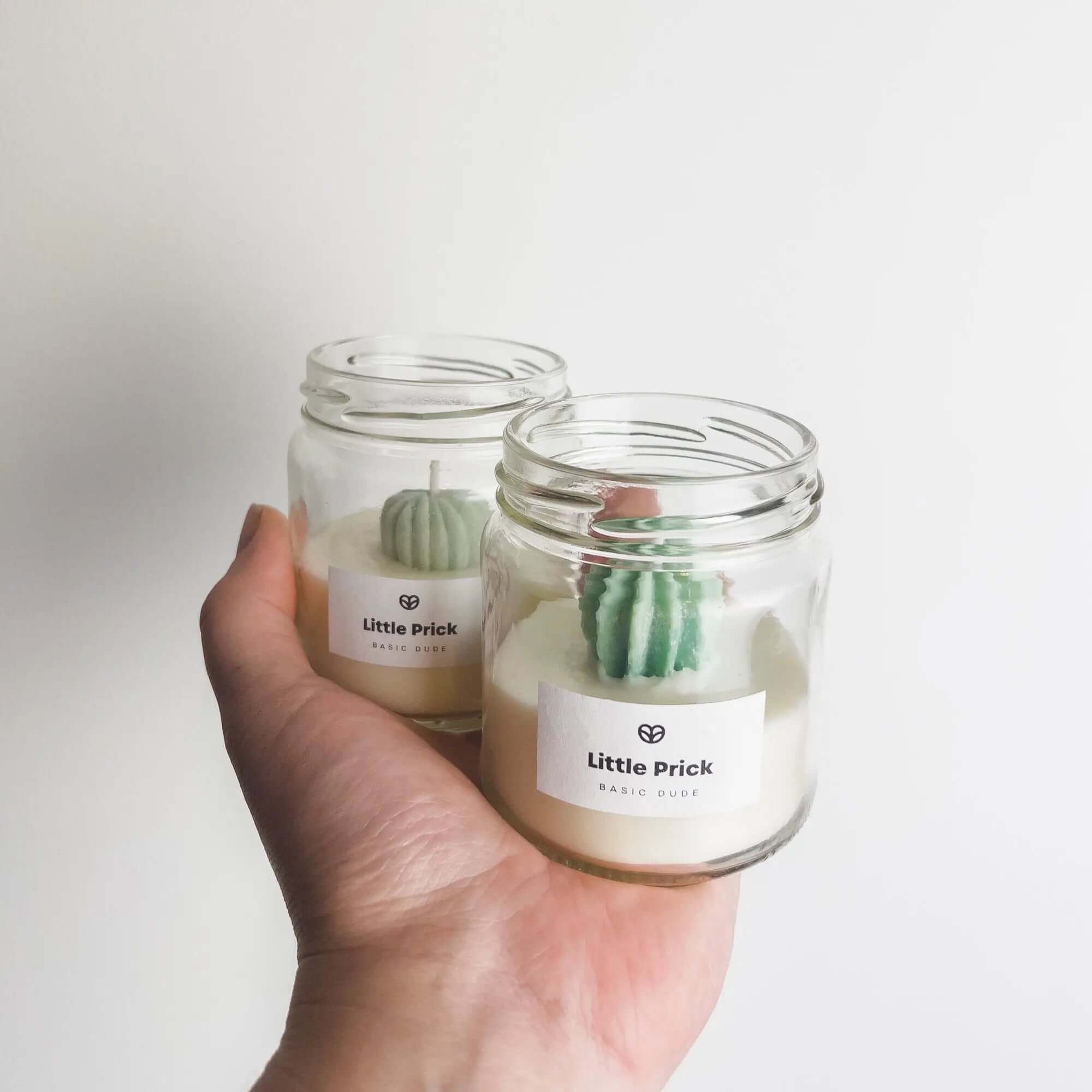 Mini Cactus Candle "Little Prick", Unscented - Handmade - Soy Wax - SMUKHI