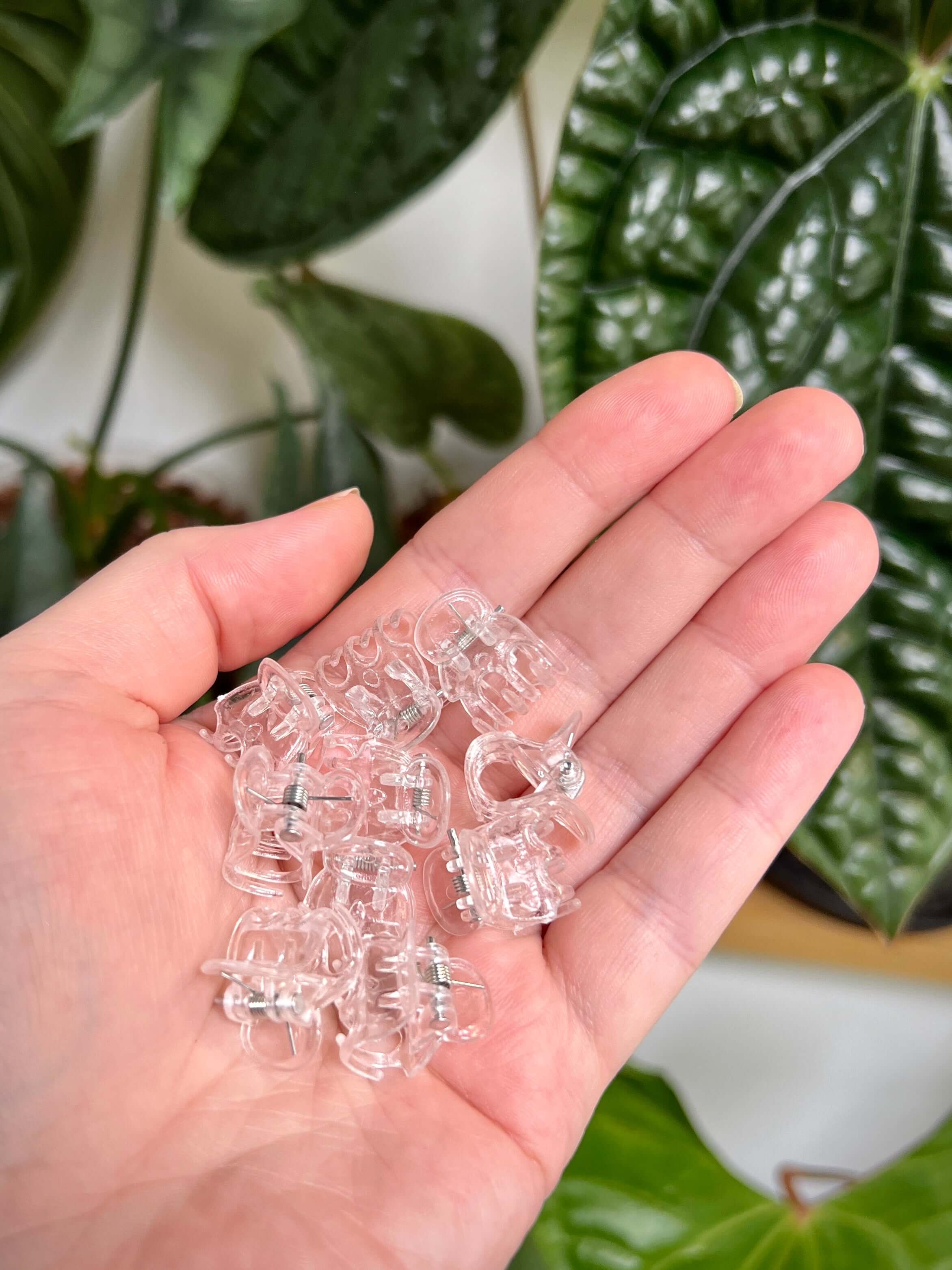 Clear Mini Clamps - Set of 10