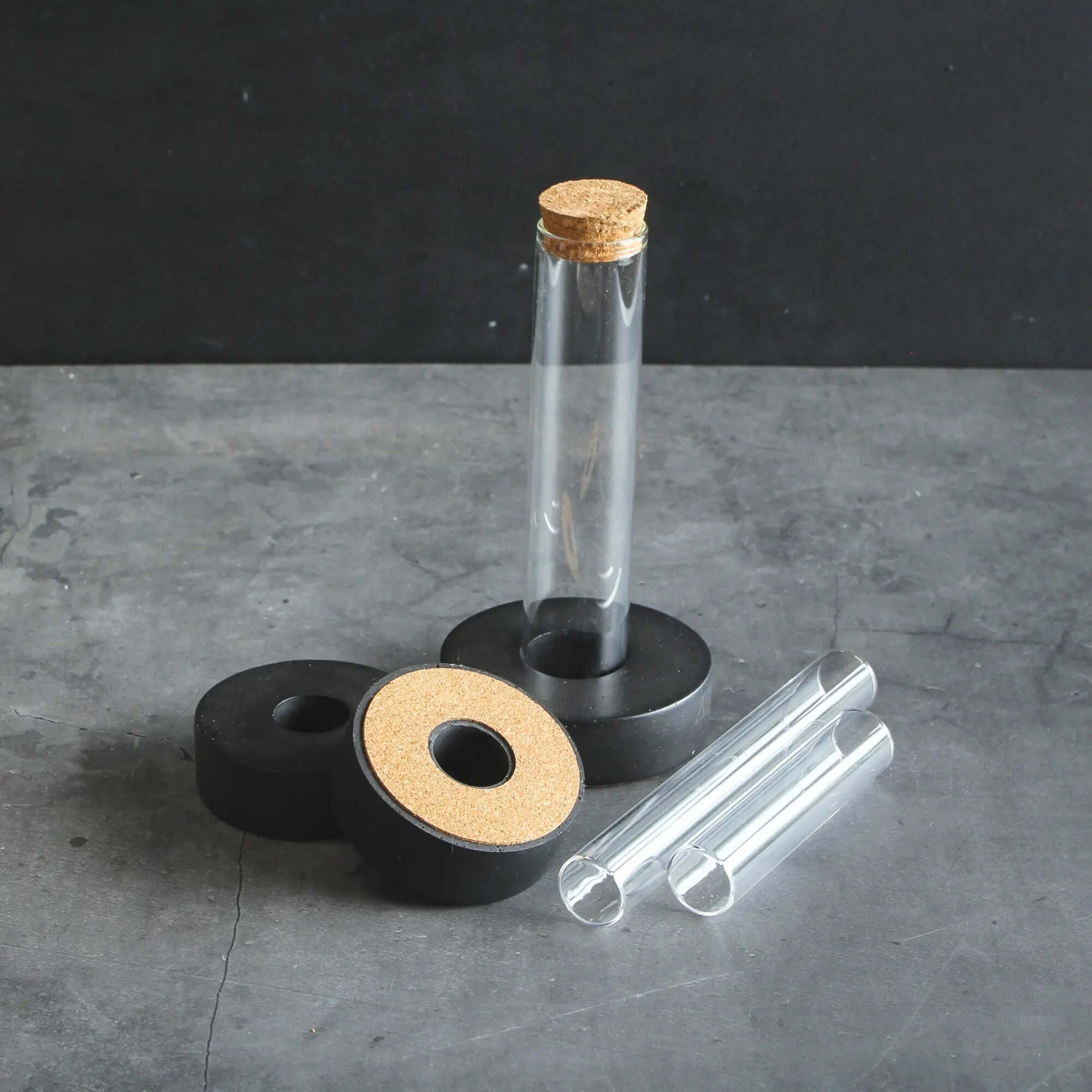 Glass Tube Stand "Donut" - Multiple Designs and Sizes - SMUKHI