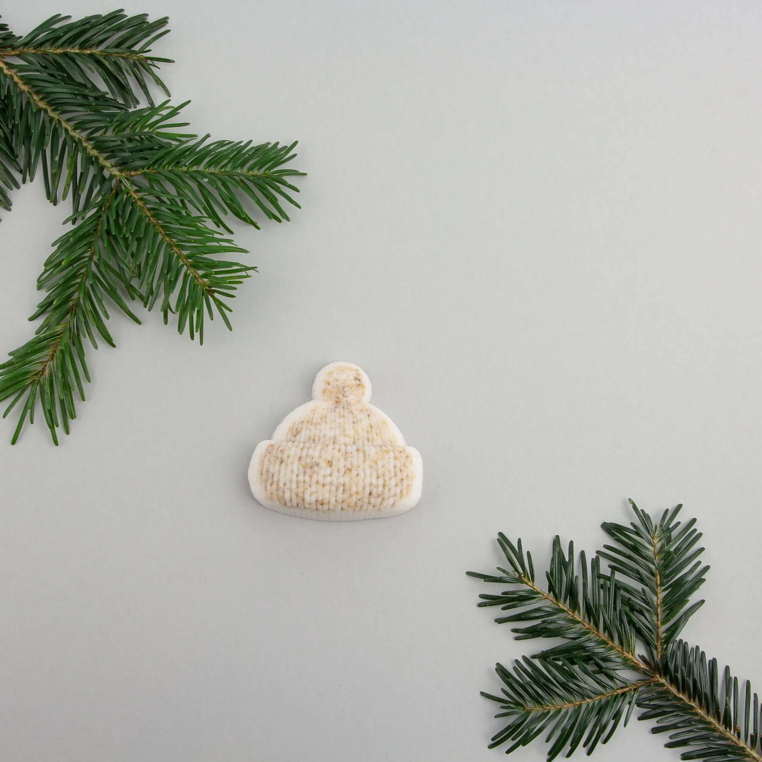 Knitted Soap - Hat - Caramel & Oats - SMUKHI