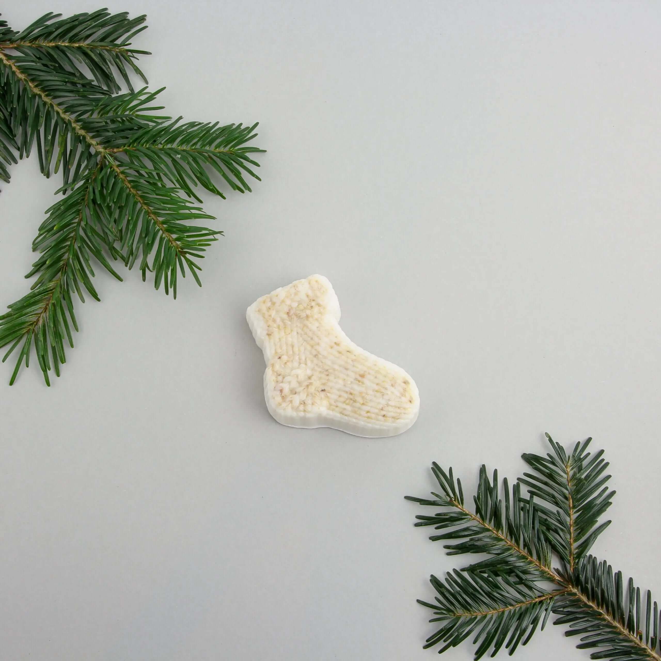 Knitted Soap - Sock - Honey & Oats - SMUKHI