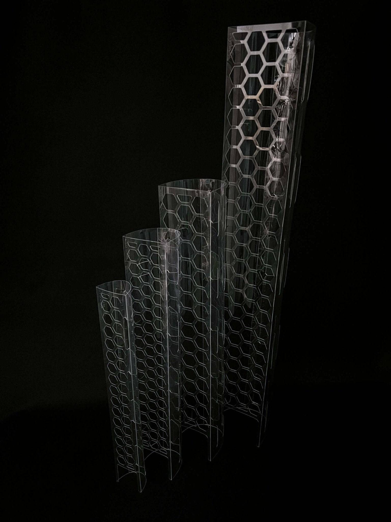Clear Moss Pole "Hex" - SMUKHI