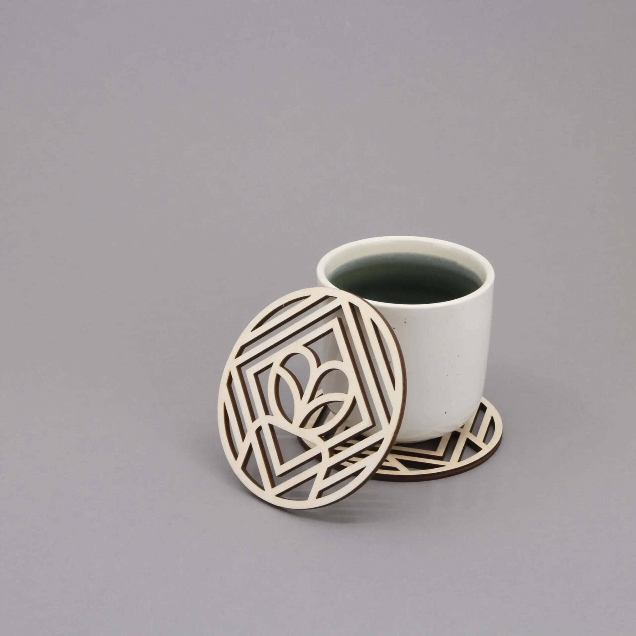 Wooden Cutout Design Coasters - SMUKHI