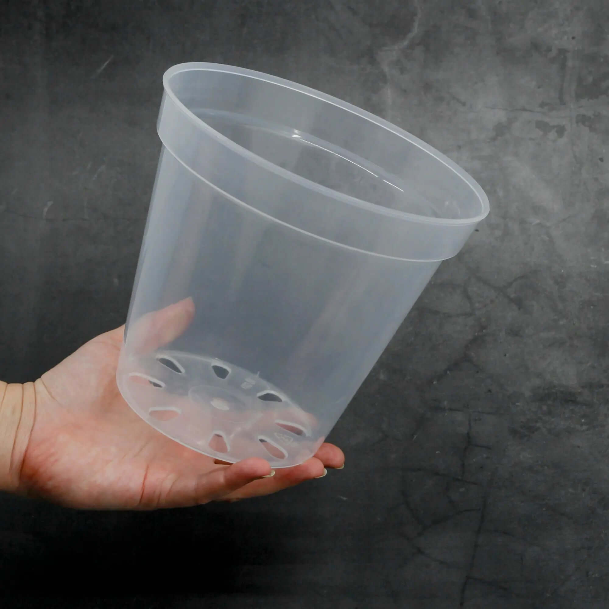 Plastic Plant Pots - Transparent - Round - SMUKHI